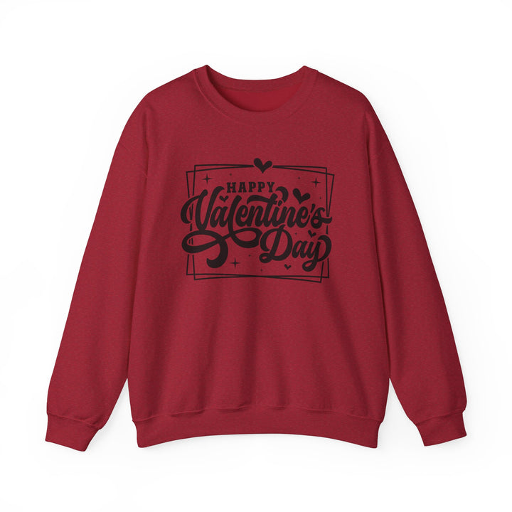 Happy Valentine's Day W/Hearts - Unisex Heavy Blend™ Crewneck Sweatshirt
