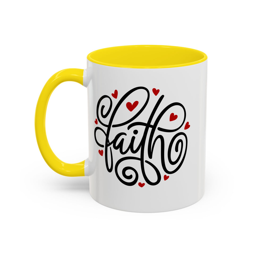 Faith Hearts - Accent Coffee Mug (11, 15oz)