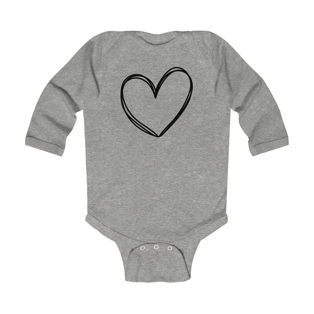 Heart - Infant Long Sleeve Bodysuit