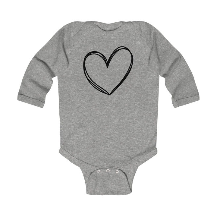 Heart - Infant Long Sleeve Bodysuit