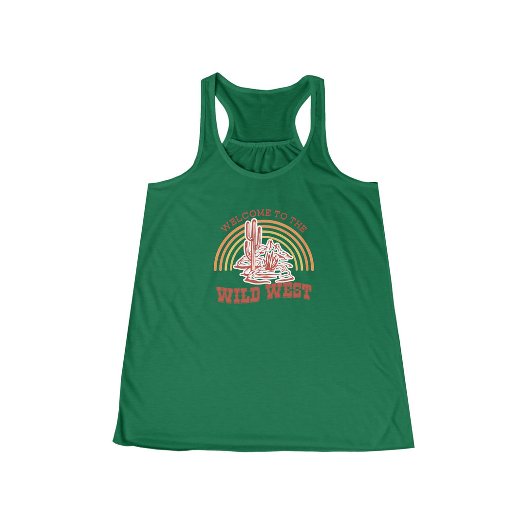 Wild West - Women's Flowy Racerback Tank