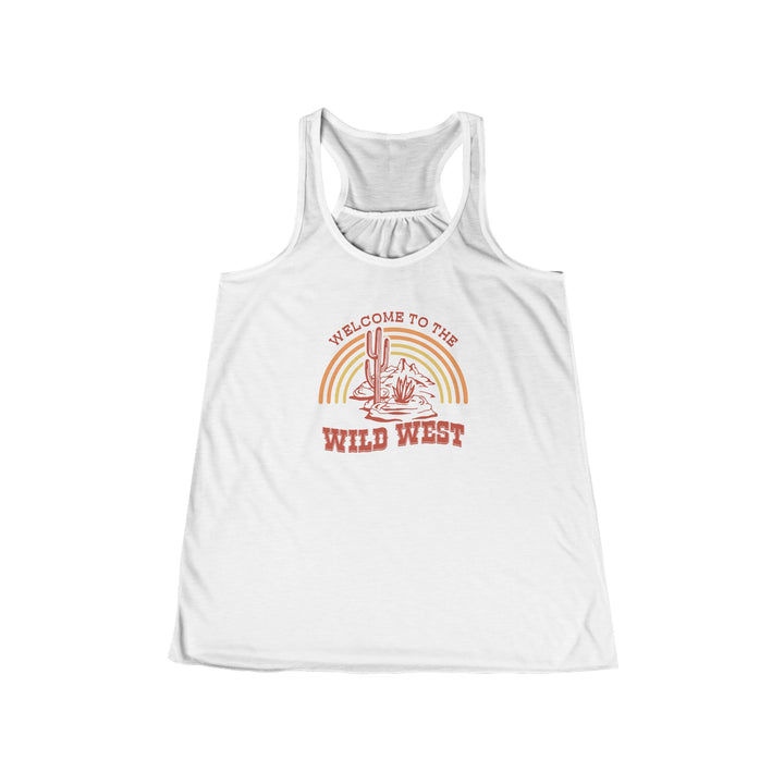 Wild West - Women's Flowy Racerback Tank
