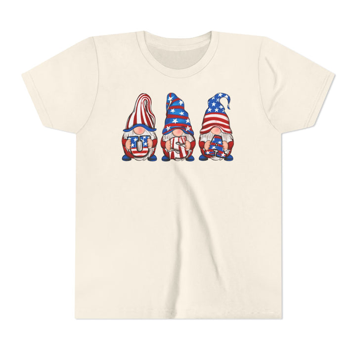 4th Of July Gnomes - Youth Short Sleeve Tee