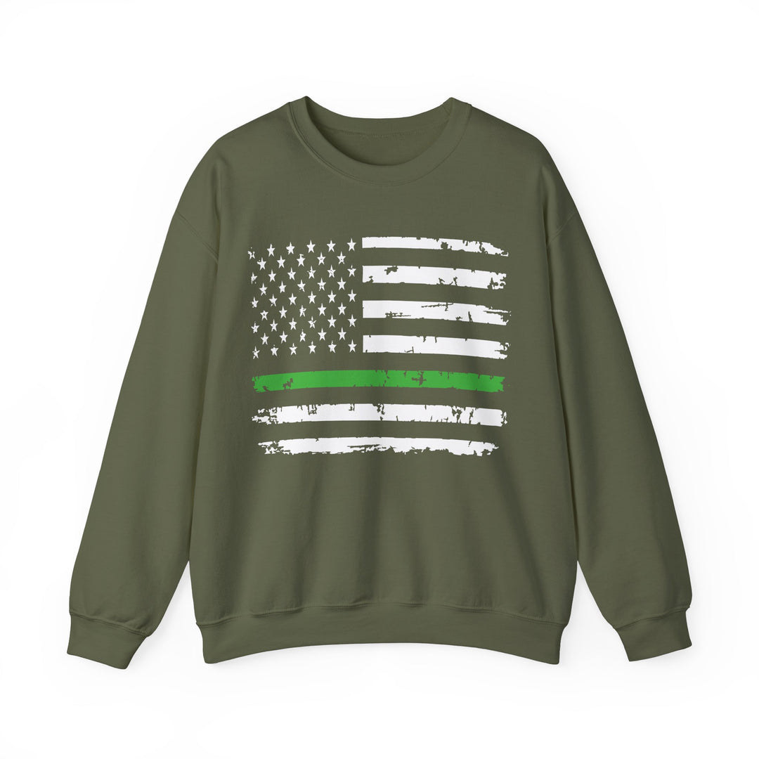 Green Line Flag - Unisex Heavy Blend™ Crewneck Sweatshirt