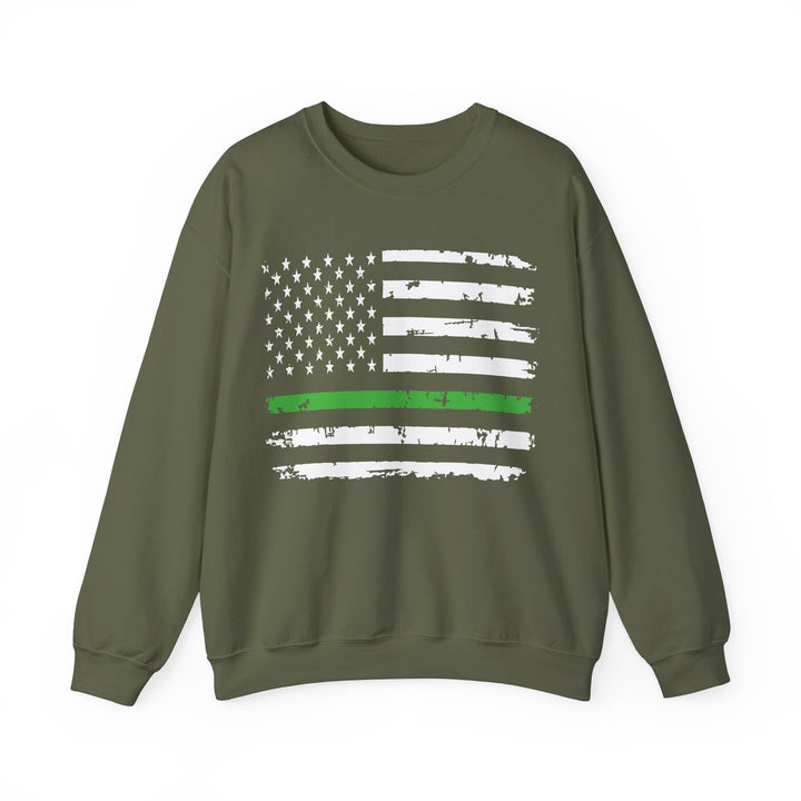 Green Line Flag - Unisex Heavy Blend™ Crewneck Sweatshirt