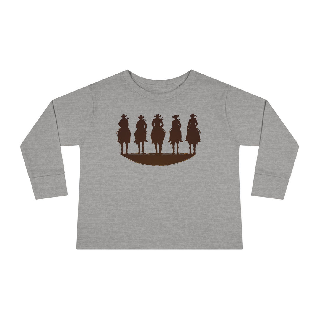 Cowboy Silhouette - Toddler Long Sleeve Tee