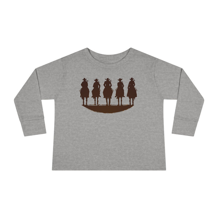 Cowboy Silhouette - Toddler Long Sleeve Tee