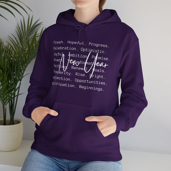 New Year Optimism - Unisex Heavy Blend™ Hooded Sweatshirt