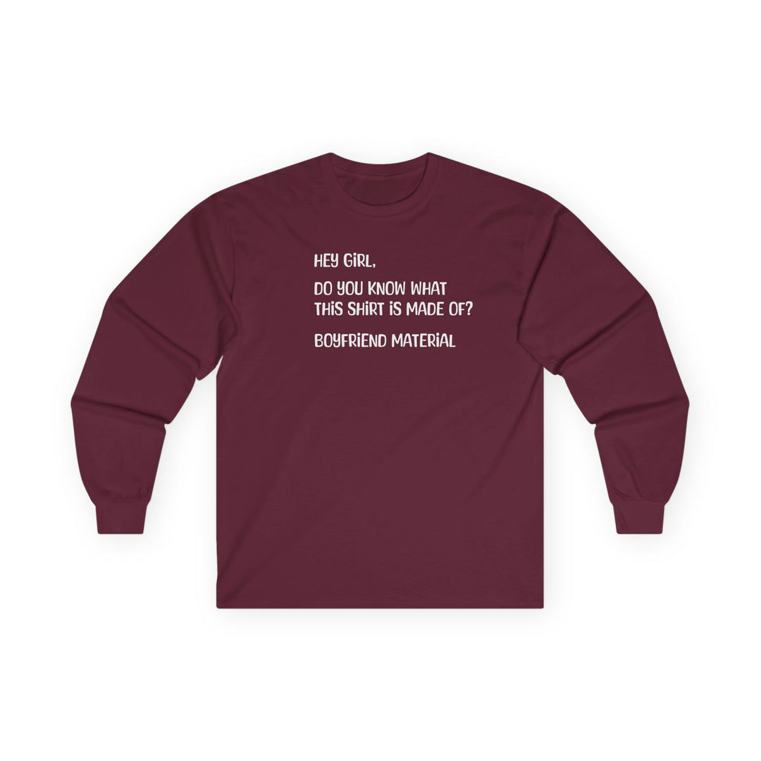 Boyfriend Material - Unisex Ultra Cotton Long Sleeve Tee