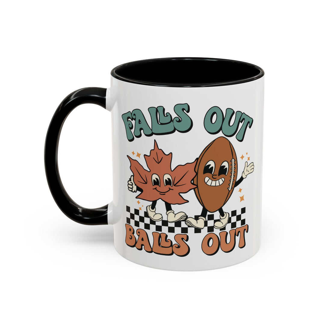 Falls Out Balls Out - Accent Coffee Mug (11, 15oz)