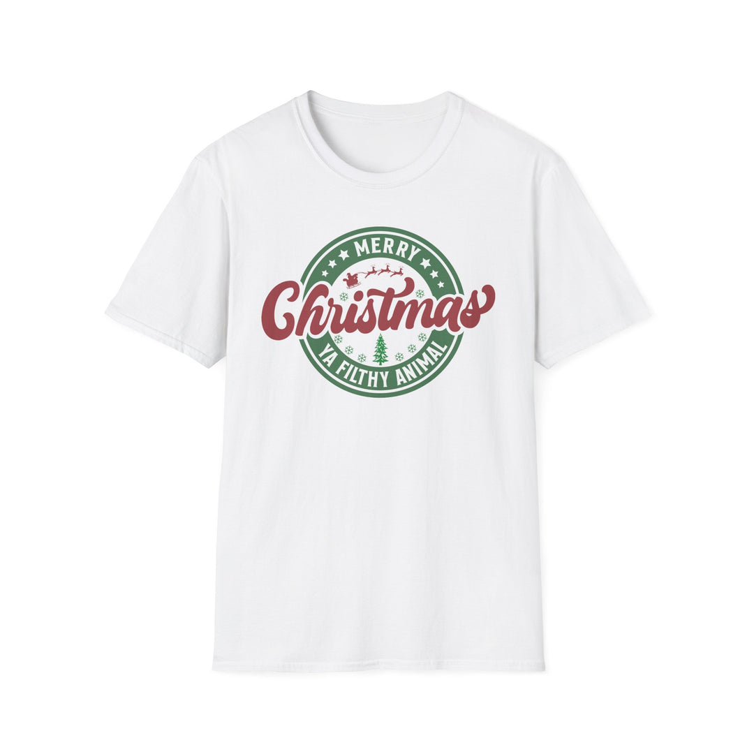 Merry Christmas Ya Filthy Animal - Unisex Softstyle T-Shirt