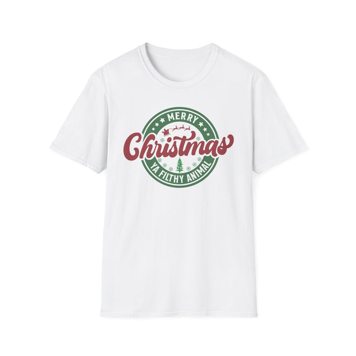 Merry Christmas Ya Filthy Animal - Unisex Softstyle T-Shirt