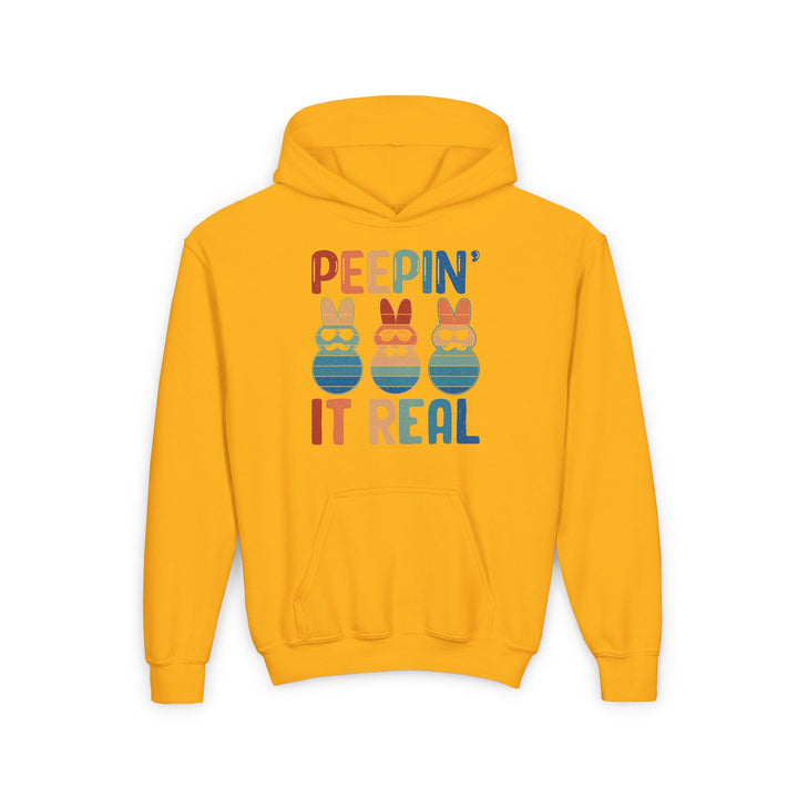 Peepin It Real - Youth Heavy Blend Hooded Sweatshirt
