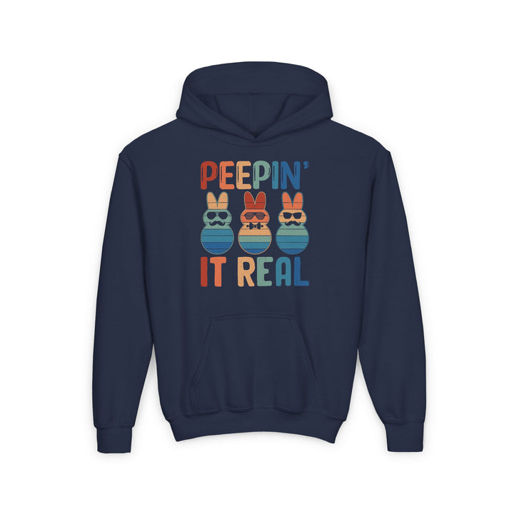 Peepin It Real - Youth Heavy Blend Hooded Sweatshirt