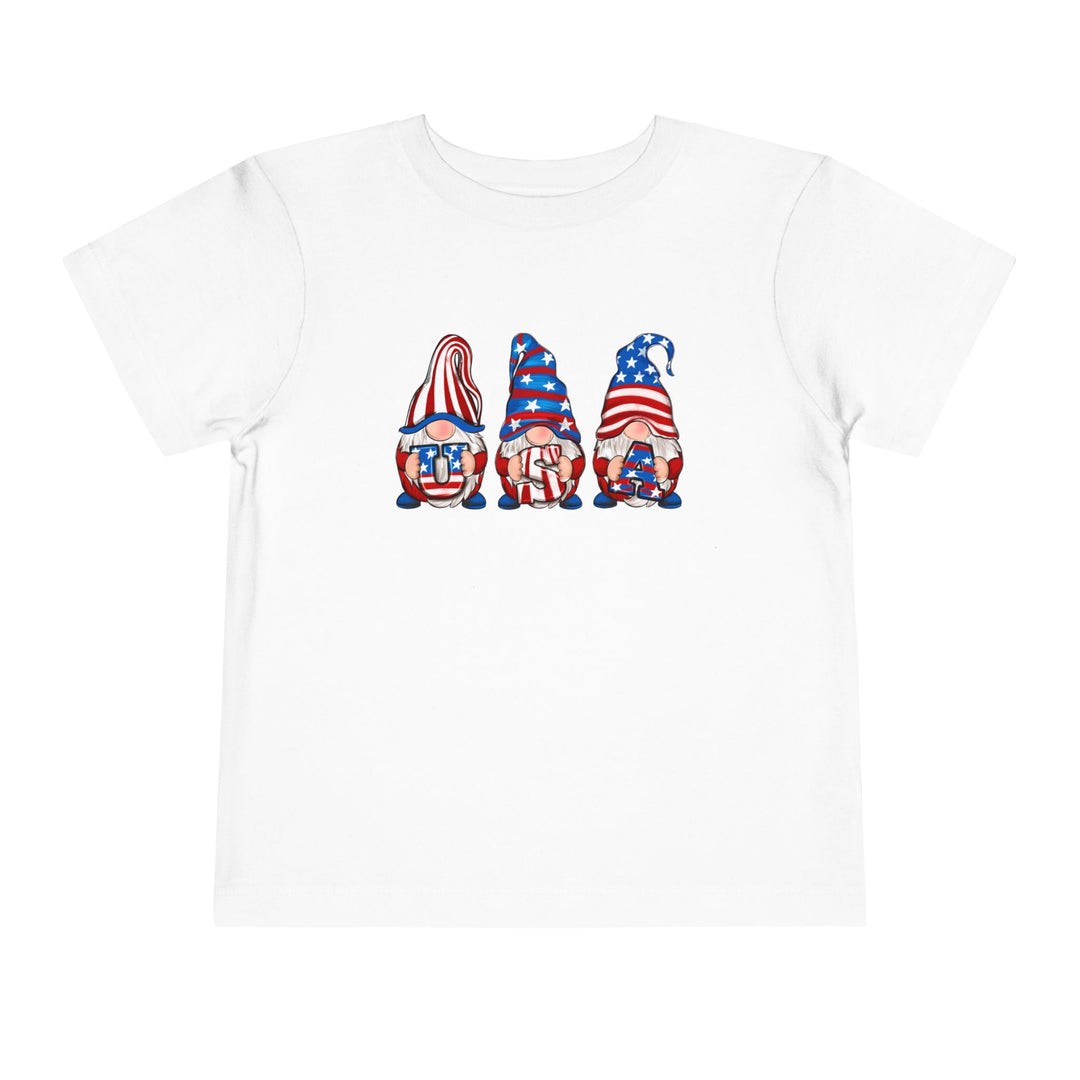 4th Of July Gnomes - Toddler Short Sleeve Tee
