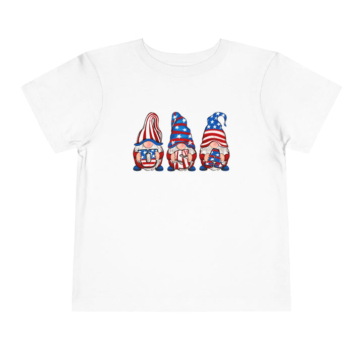 4th Of July Gnomes - Toddler Short Sleeve Tee