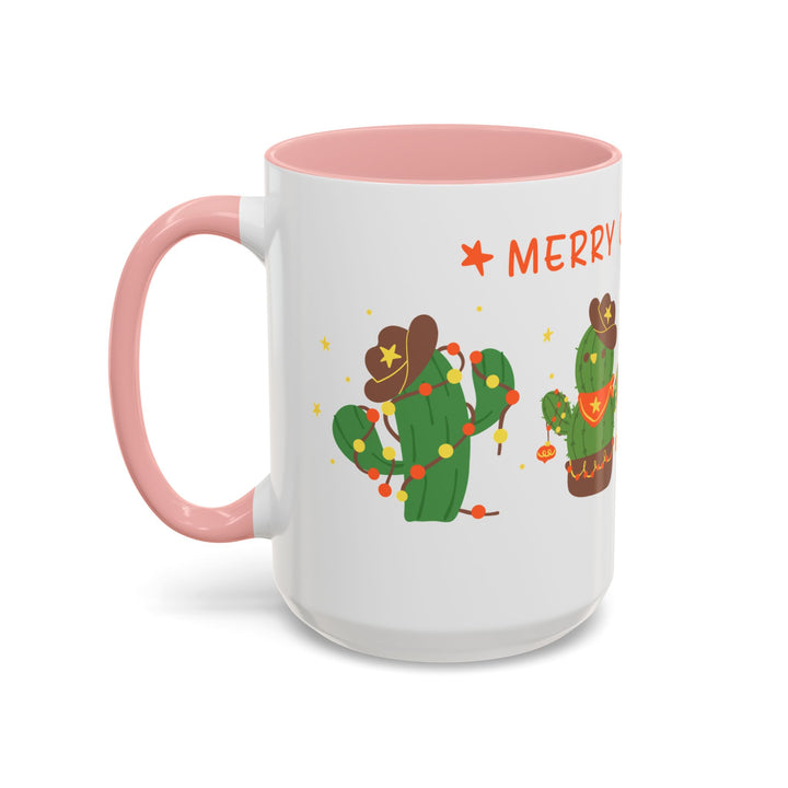 Merry Christmas Cactus -  Accent Coffee Mug (11, 15oz)