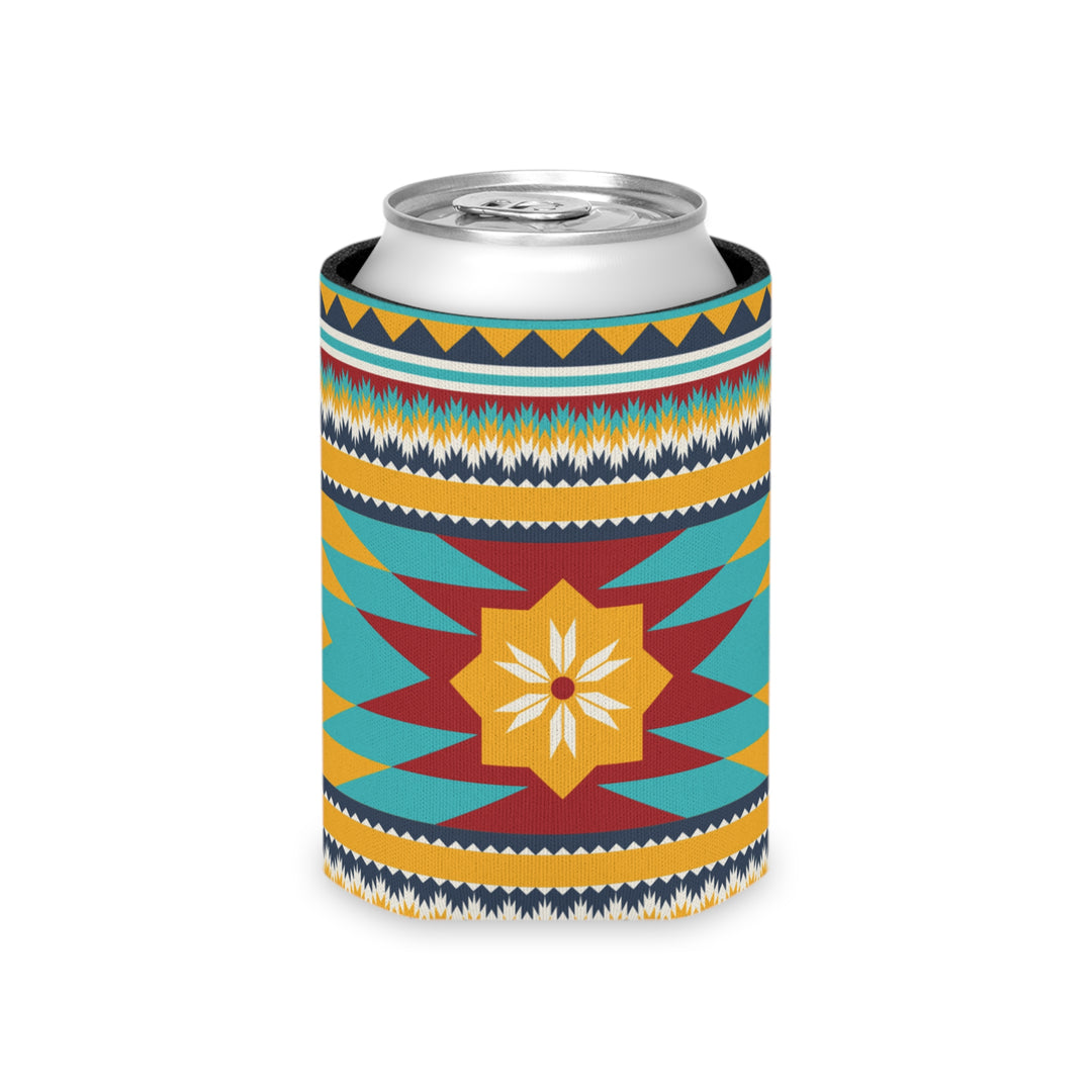Gold Aztec Print - Can Cooler