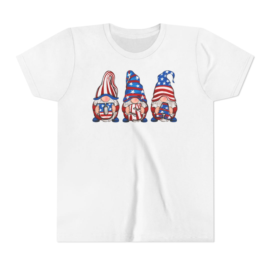 4th Of July Gnomes - Youth Short Sleeve Tee