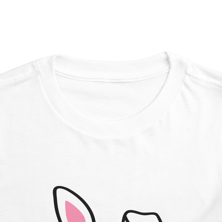Personalized Girls Easter Bunny - Toddler Short Sleeve Tee