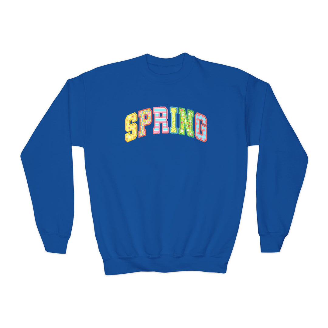 Spring Quilt - Youth Crewneck Sweatshirt