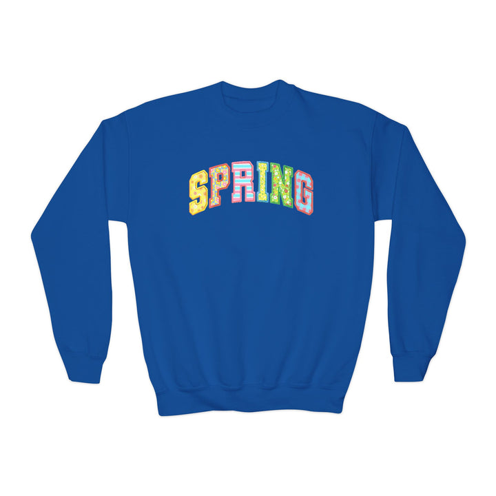 Spring Quilt - Youth Crewneck Sweatshirt