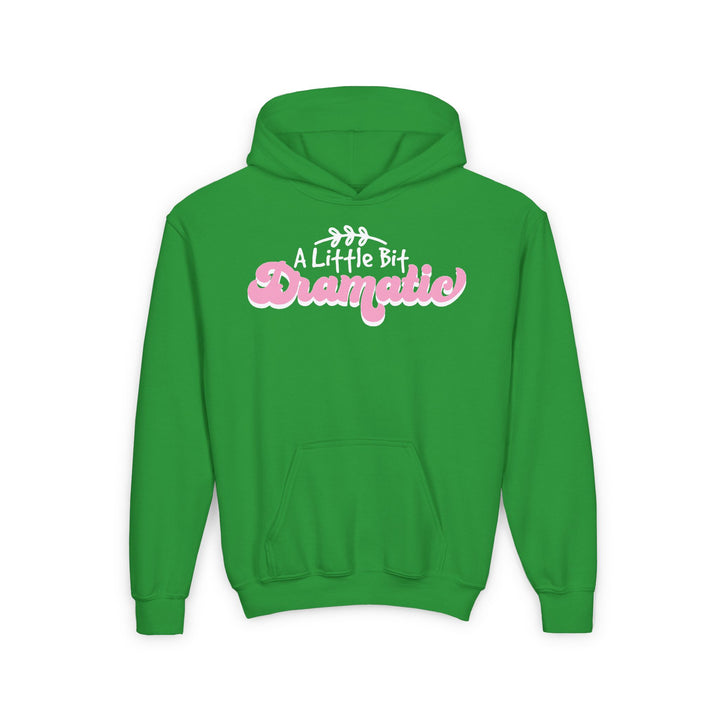 Little Bit Dramatic - Youth Heavy Blend Hooded Sweatshirt