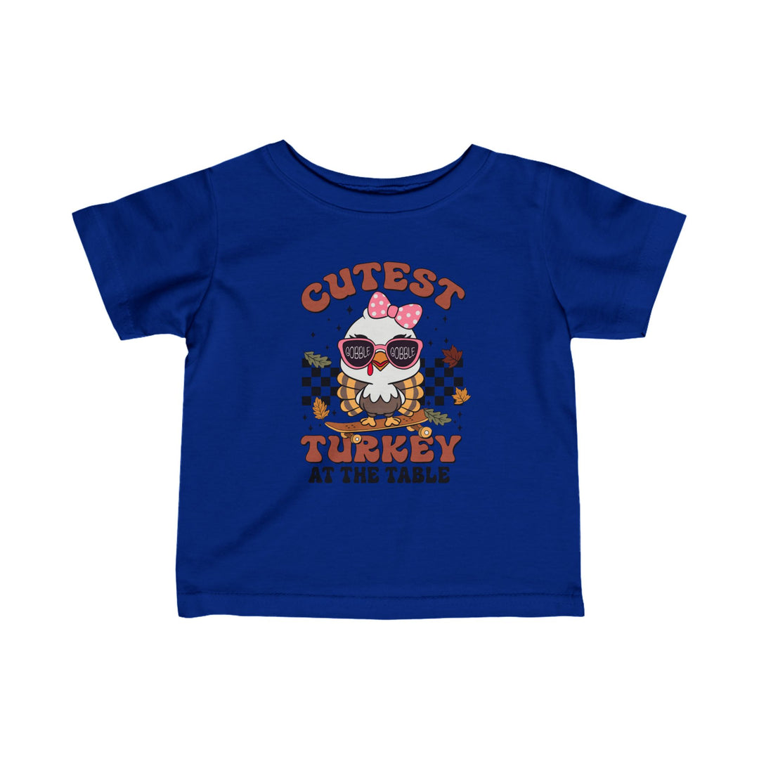 Cutest Turkey  Girls - Infant Fine Jersey Tee