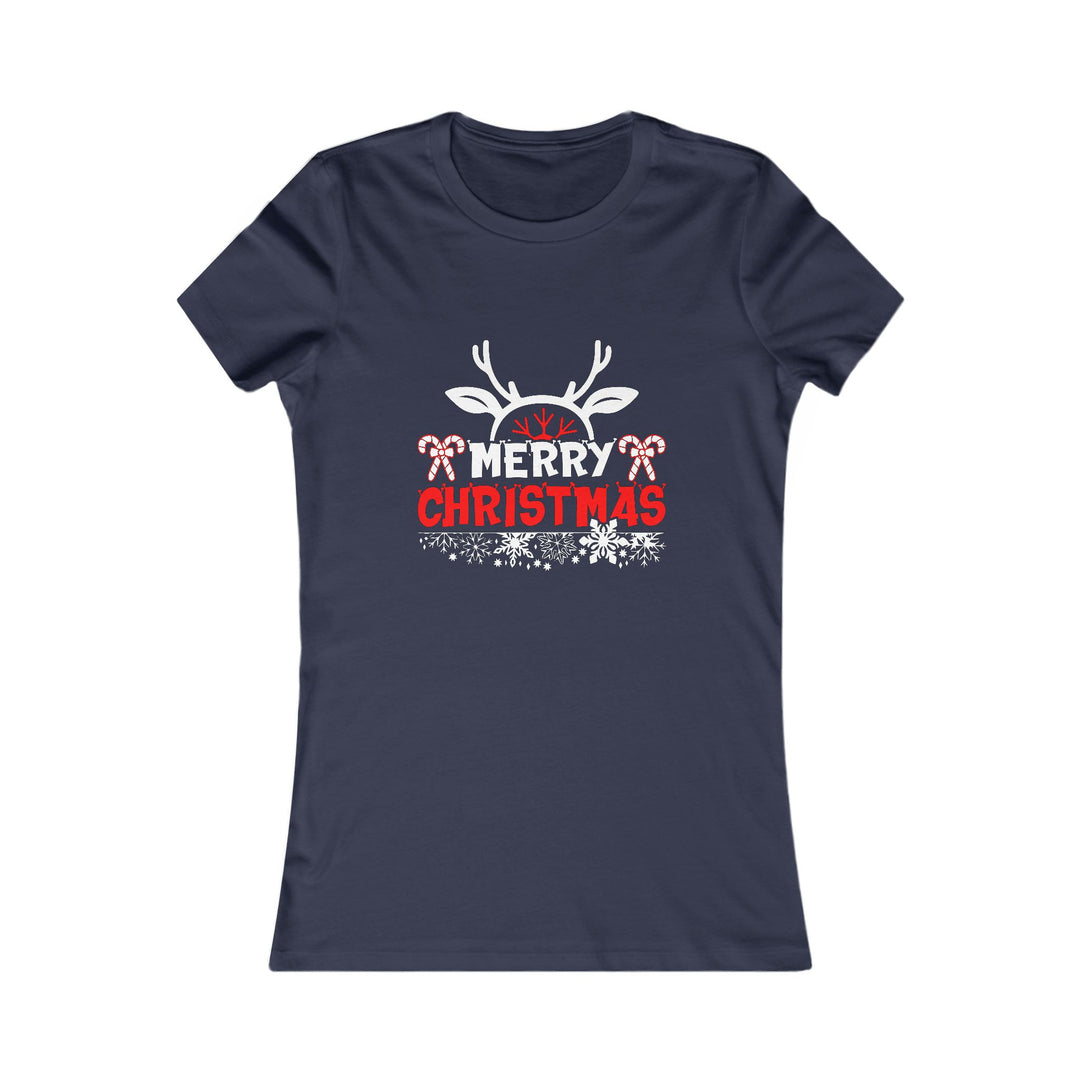 Merry Christmas Antlers - Women's Favorite Tee