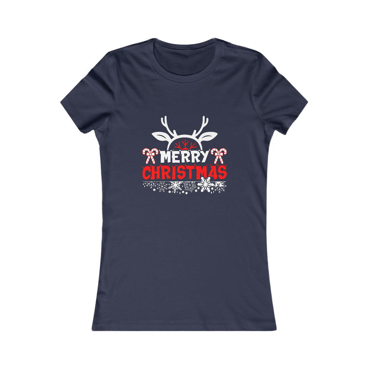 Merry Christmas Antlers - Women's Favorite Tee