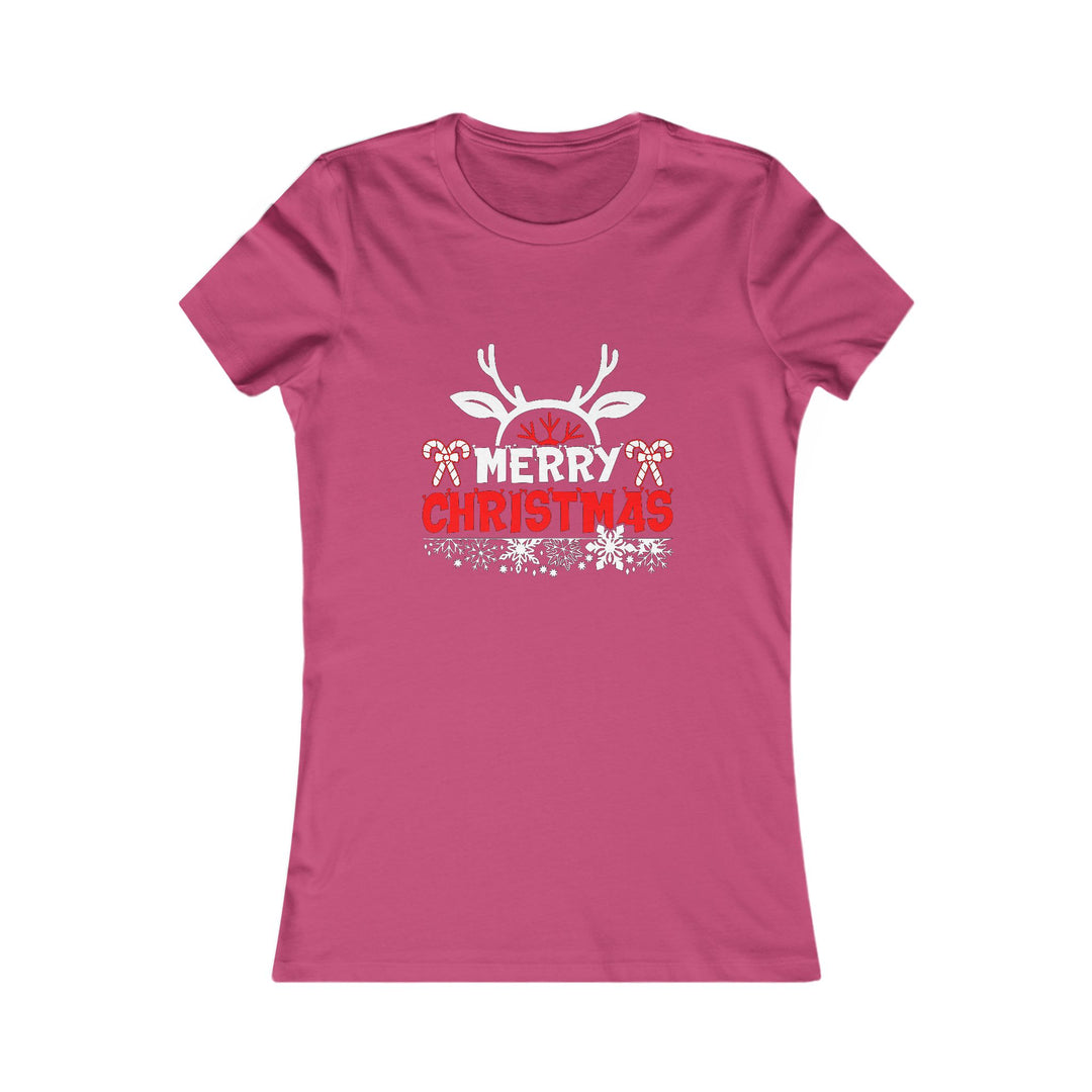 Merry Christmas Antlers - Women's Favorite Tee