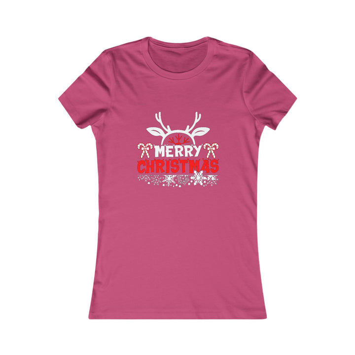 Merry Christmas Antlers - Women's Favorite Tee