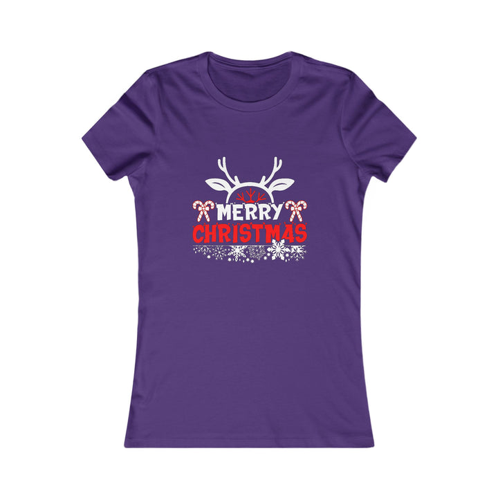 Merry Christmas Antlers - Women's Favorite Tee