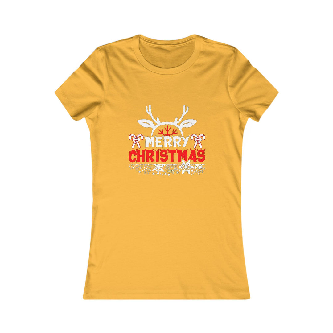 Merry Christmas Antlers - Women's Favorite Tee