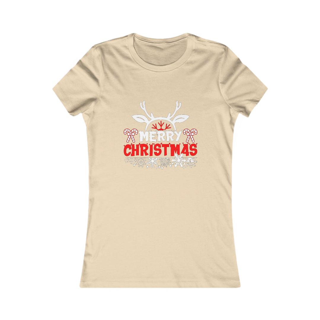 Merry Christmas Antlers - Women's Favorite Tee