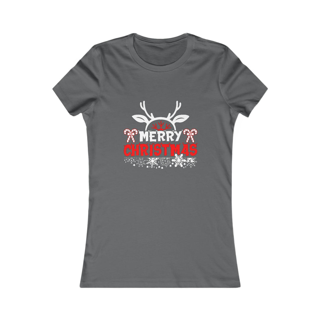 Merry Christmas Antlers - Women's Favorite Tee