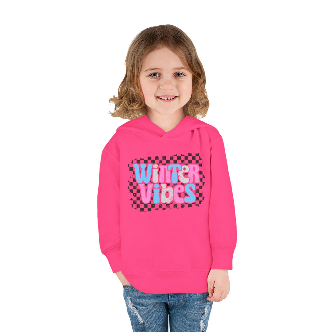 Winter Vibes - Toddler Pullover Fleece Hoodie