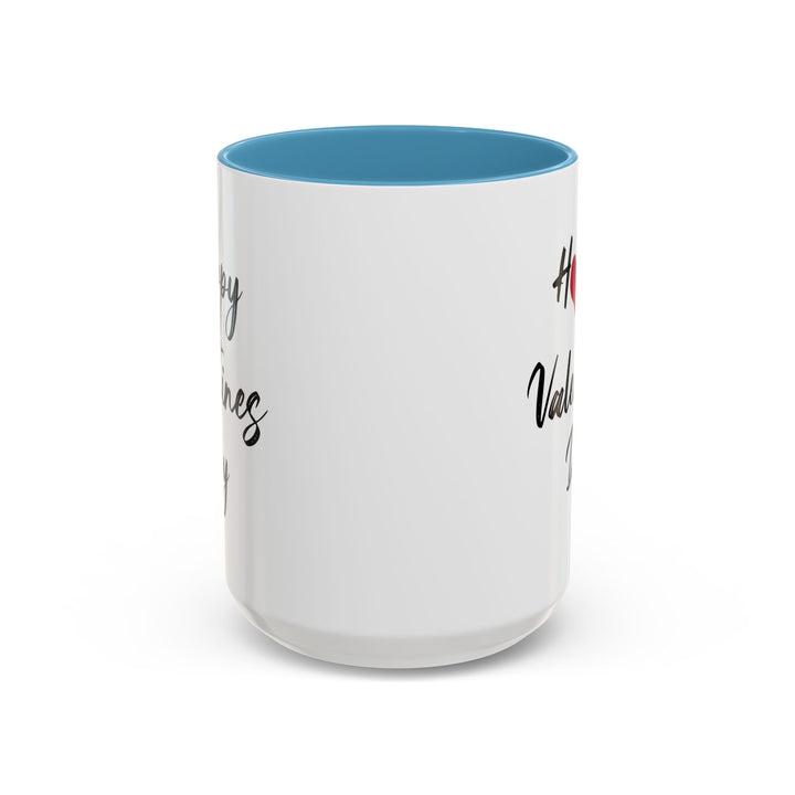 Happy Valentines Day - Accent Coffee Mug (11, 15oz)