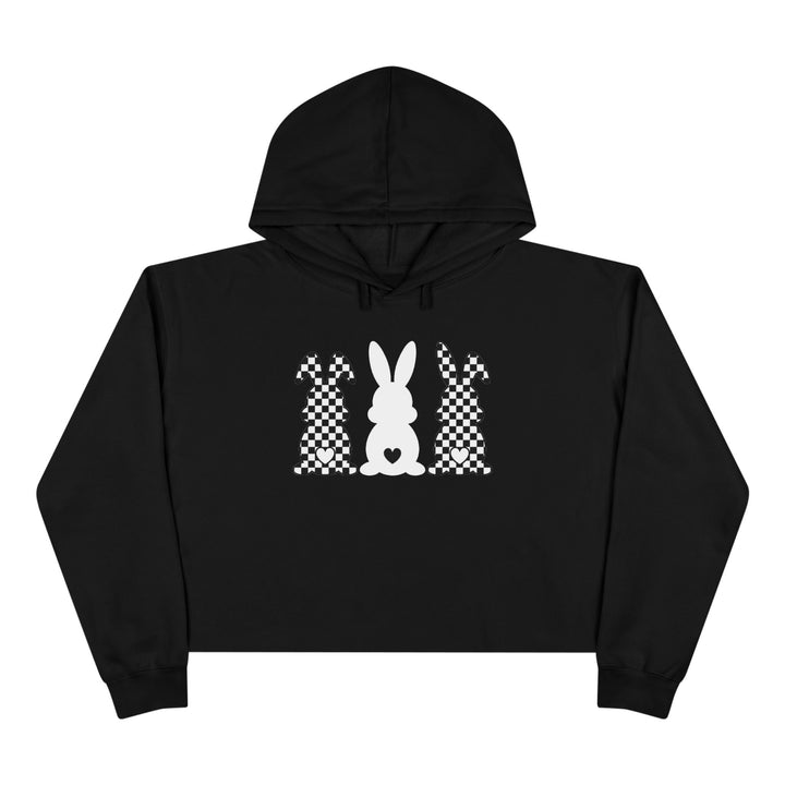 Heart Bunny - Crop Hoodie