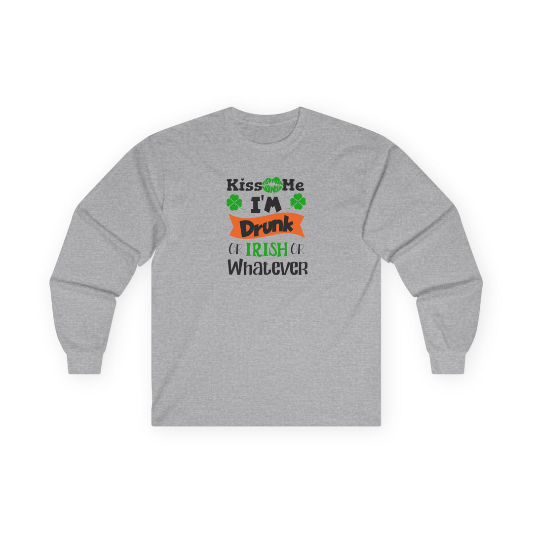 Kiss Me I'm Drunk - Unisex Ultra Cotton Long Sleeve Tee