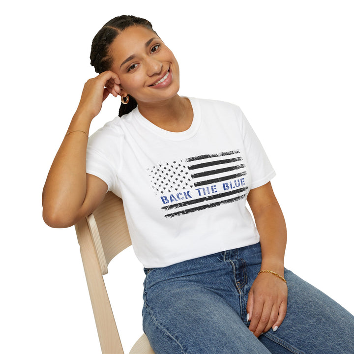 Back The Blue - Unisex Softstyle T-Shirt