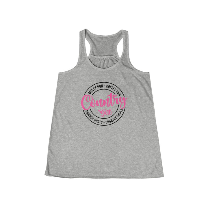 Country Girl - Women's Flowy Racerback Tank