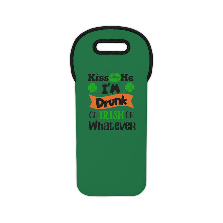 Kiss Me I'm Drunk - Wine Tote Bag