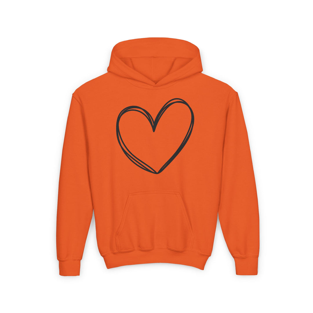 Heart - Youth Heavy Blend Hooded Sweatshirt