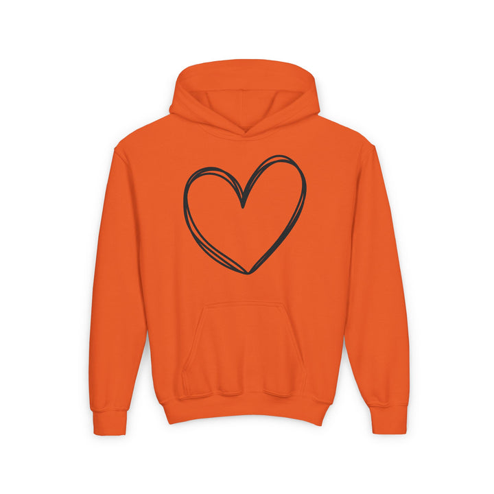 Heart - Youth Heavy Blend Hooded Sweatshirt