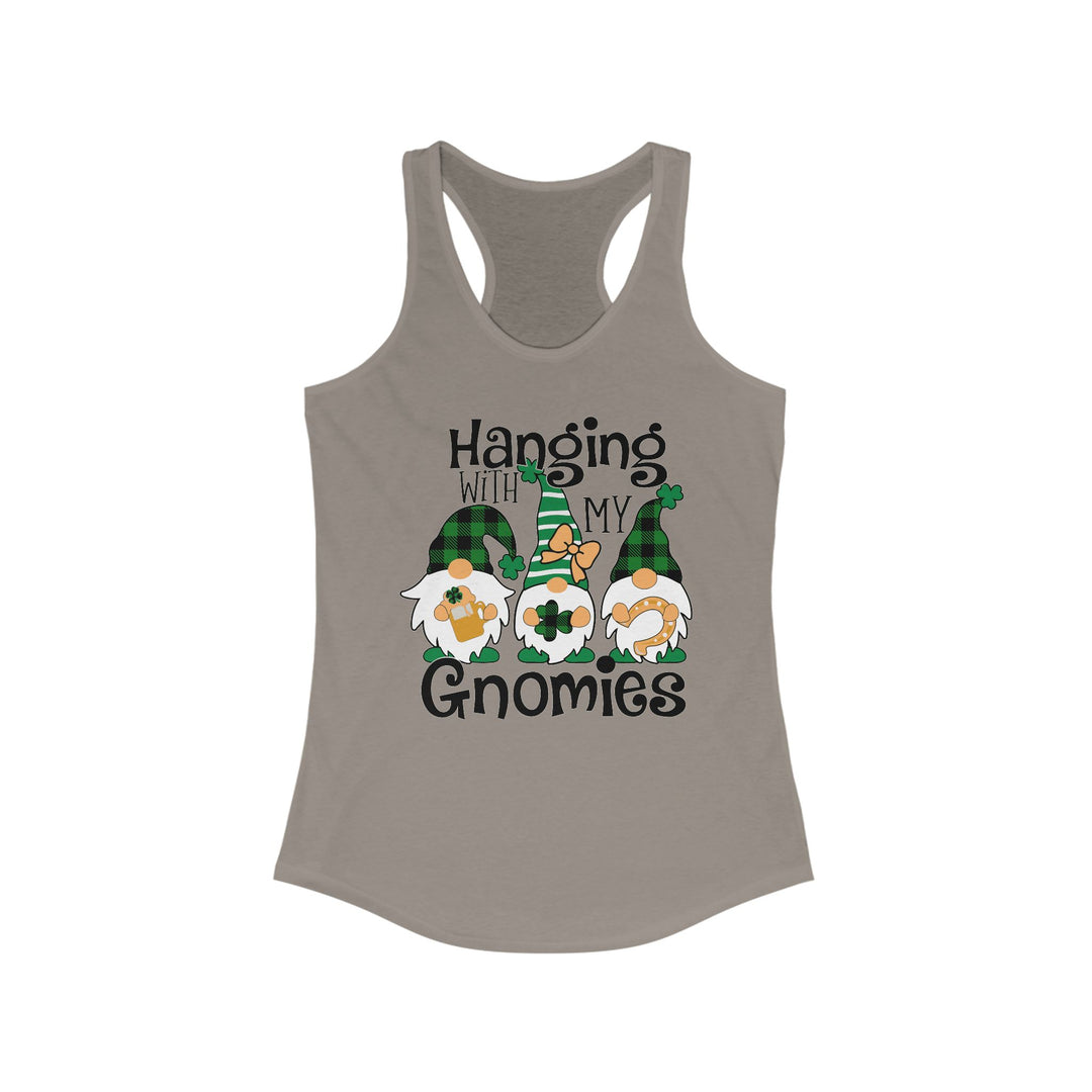 St. Patricks Day Gnomes - Women's Ideal Racerback Tank