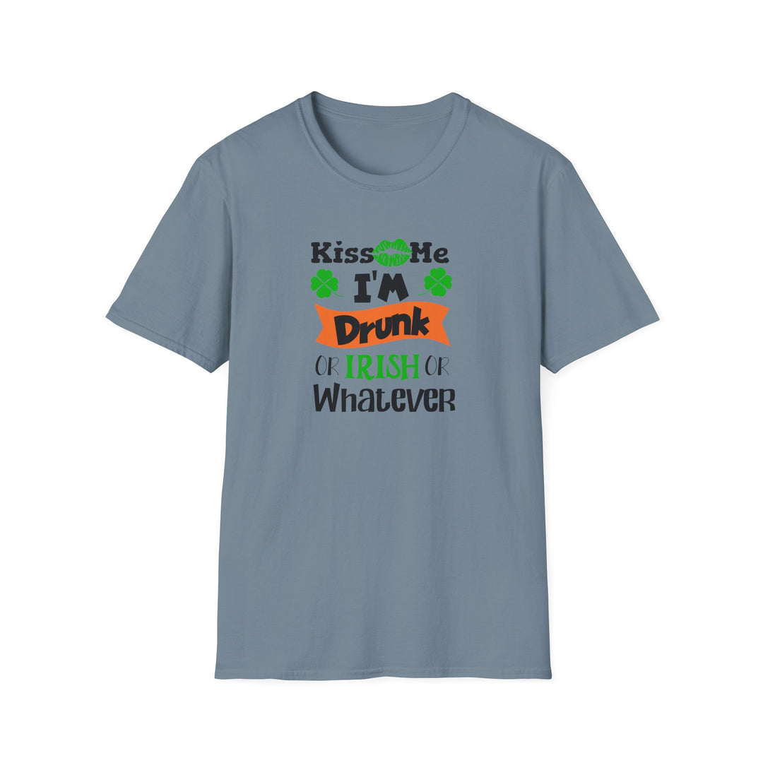 Kiss Me I'm Drunk - Unisex Softstyle T-Shirt