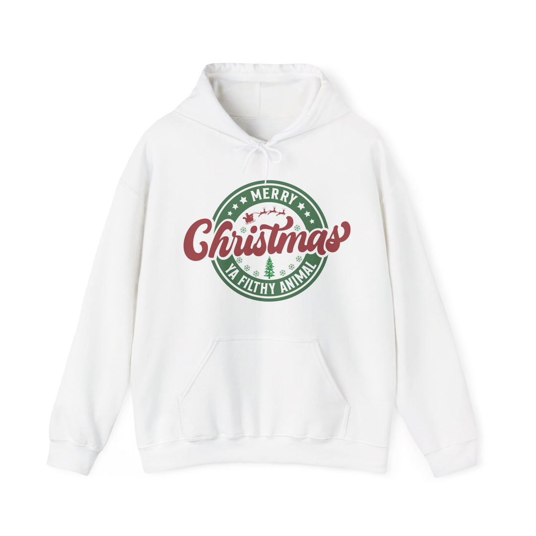 Merry Christmas Ya Filthy Animal - Unisex Heavy Blend™ Hooded Sweatshirt