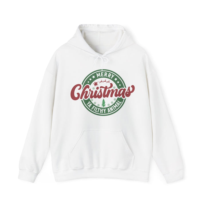 Merry Christmas Ya Filthy Animal - Unisex Heavy Blend™ Hooded Sweatshirt