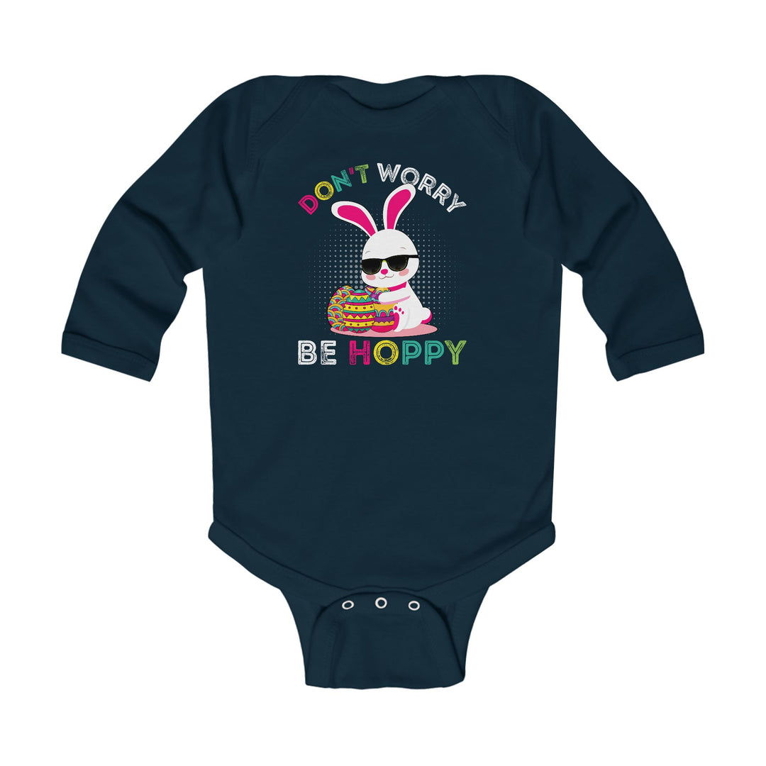Don't Worry Be Hoppy - Infant Long Sleeve Bodysuit